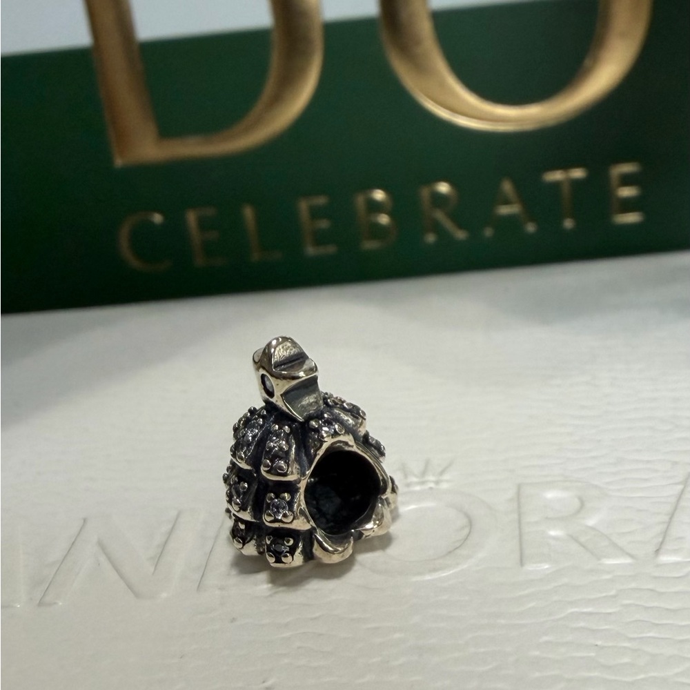 Pandora Silver Christmas Tree With CZ Accents Charm - Picture 2 of 5
